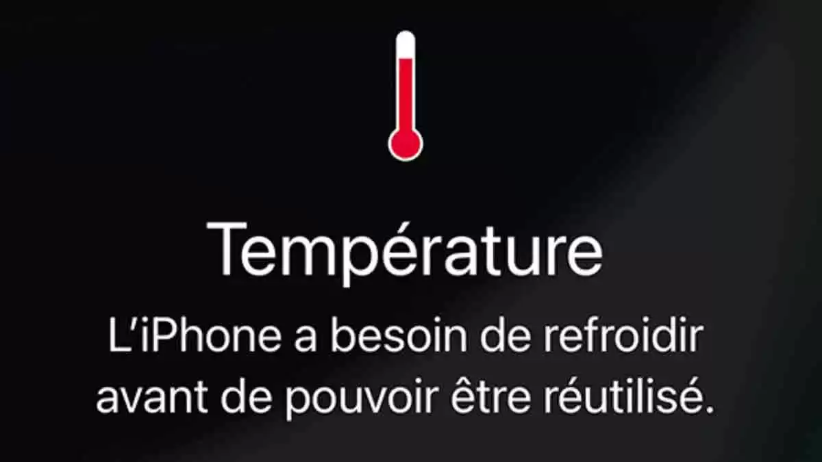 iPhone 15 température